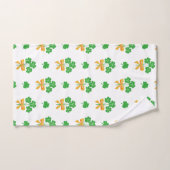 Sint-Patrick's Day Shamrock Golden Bow Green Clove Bad Handdoek (Handdoek)