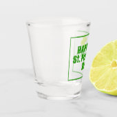 Sint Patrick's day Shamrock Green Beer Shot Glas (Links)