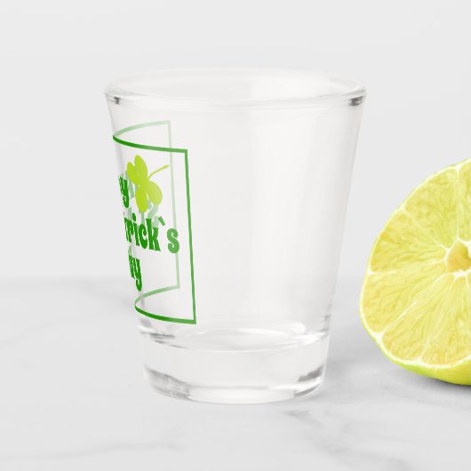 Sint Patrick's day Shamrock Green Beer Shot Glas (Rechts)