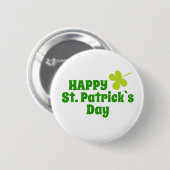 Sint Patrick's day Shamrock Green Ronde Button 5,7 Cm (Voorkant /achterkant)