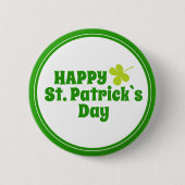 Sint Patrick's day Shamrock Green Ronde Button 5,7 Cm (Voorkant)