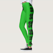 Sint Patrick's Day Shamrock Heart Leggings 2 (Links)