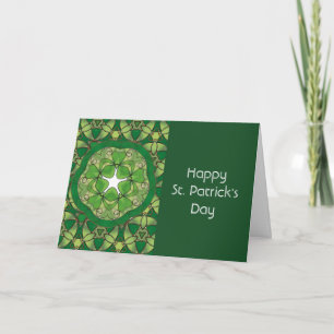 Sint Patrick's Day Shamrock Luck van de Irish Kaart