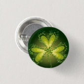 Sint Patrick's Day Shamrock Lucky Clovers Button (Voorkant /achterkant)