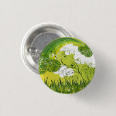 Sint Patrick's Day Shamrock Lucky Clovers Button (Voorkant /achterkant)