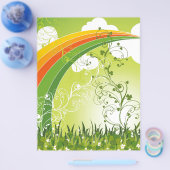 Sint Patrick's Day Shamrock Lucky Clovers Leaves Flyer (Enkel)