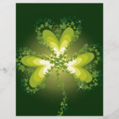 Sint Patrick's Day Shamrock Lucky Clovers Leaves Flyer (Voorkant)