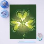Sint Patrick's Day Shamrock Lucky Clovers Leaves Flyer (Enkel)