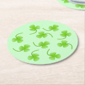 Sint-Patrick's Day Shamrock Paper Onderzetter (Gebogen)
