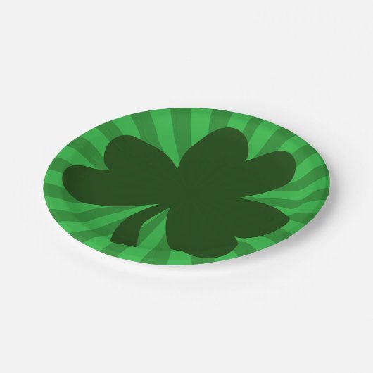 Sint Patrick's Day Shamrock Party Papieren Bordje (Gekanteld)