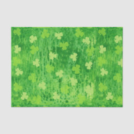 Sint-Patrick's Day Shamrock Pattern-document Tissuepapier
