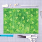 Sint-Patrick's Day Shamrock Pattern-document Tissuepapier (Craft)