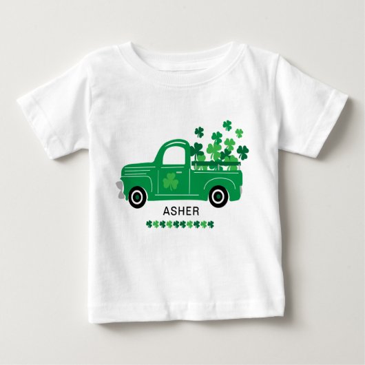 Sint Patrick's Day Shamrock Truck Persoonlijke naa (Voorkant)