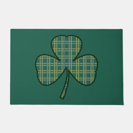 Sint Patrick's Day Shamrock Welcome Doormat Gift Deurmat (Voorkant)