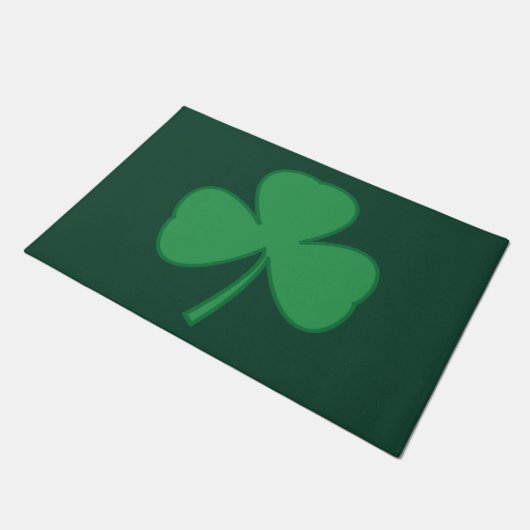 Sint Patrick's Day Shamrock Welcome Doormat Rug Deurmat (Schuin)