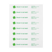 Sint-Patrick's Day Shamrocks (Vel)