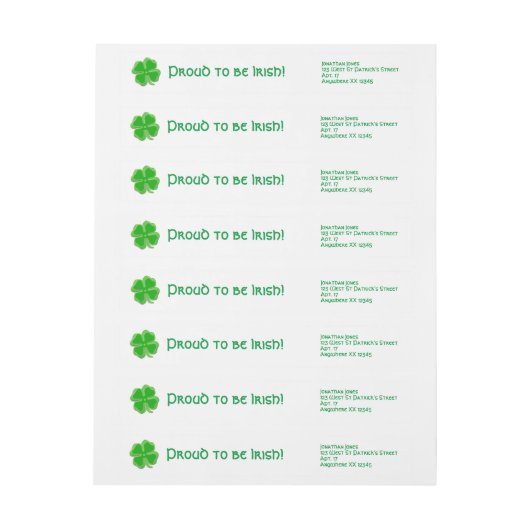 Sint-Patrick's Day Shamrocks (Vel)