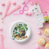 Sint-Patrick's Day Shamrocks and Coins Papieren Kommen (Feest)