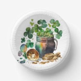 Sint-Patrick's Day Shamrocks and Coins Papieren Kommen