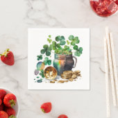 Sint-Patrick's Day Shamrocks and Coins Servet (Insitu)