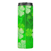 Sint Patrick's Day Shamrocks and Hearts Thermosbeker (Achterkant)