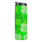 Sint Patrick's Day Shamrocks and Hearts Thermosbeker (Geroteerd rechts)
