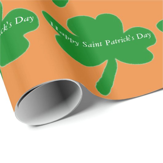 Sint Patrick's Day Shamrocks Cadeaupapier (Rol Hoek)