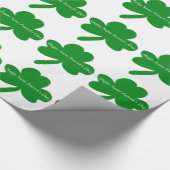 Sint Patrick's Day Shamrocks Cadeaupapier (Hoek)