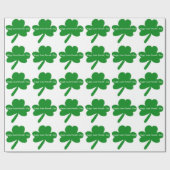 Sint Patrick's Day Shamrocks Cadeaupapier (Vlak)