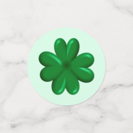 Sint Patrick's Day Shamrocks & Cute Leprechaun Confetti (Kleine voorkant)