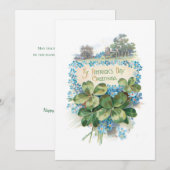 Sint Patrick's Day Shamrocks Feestdagenkaart (Voorkant / Achterkant)