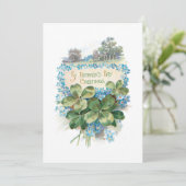 Sint Patrick's Day Shamrocks Feestdagenkaart (Staand voorkant)