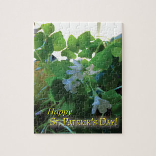 Sint-Patrick's Day Shamrocks Jigzaag Puzzle Legpuzzel