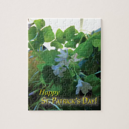 Sint-Patrick's Day Shamrocks Jigzaag Puzzle Legpuzzel (Verticaal)