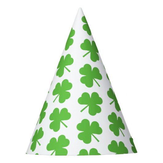 Sint-Patrick's Day Shamrocks Party pet Feesthoedjes (Voorkant)