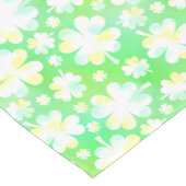 Sint Patrick's Day Shamrocks Retro Waterverf Korte Tafelloper (Hoek)