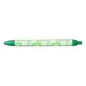 Sint Patrick's Day Shamrocks Retro Waterverf Zwarte Inkt Pen (Voorkant)