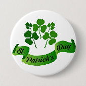 Sint-Patrick's Day shamrocks Ronde Button 7,6 Cm (Voorkant)