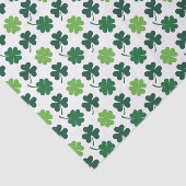 Sint-Patrick's day shamrocks vierbladige klaver Tissuepapier (Detail)