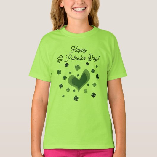 Sint Patrick's Day shirt voor kinderen (Voorkant)