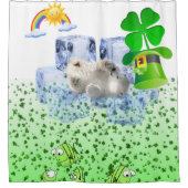 Sint Patrick's Day Shower Curtain Polar Beer Douchegordijn (Voorkant)