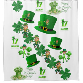 Sint Patrick's Day Showercurtain Douchegordijn