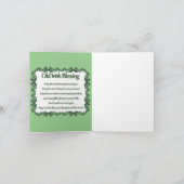 Sint Patrick's Day Sloth-betaalkaart Feestdagen Kaart (Binnen)