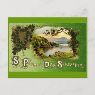 Sint Patrick's Day Souvenir  landschap Briefkaart