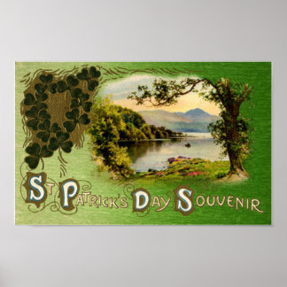 Sint Patrick's Day Souvenir  landschap Poster