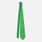 Sint-Patrick's day sparkle glitter Kelly green Nec Stropdas (Achterkant)