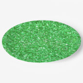 Sint Patrick's day sparkle glitter Kelly green Papieren Bordje (Gekanteld)