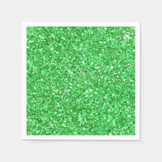 Sint Patrick's day sparkle glitter Kelly green Servet (Voorkant)