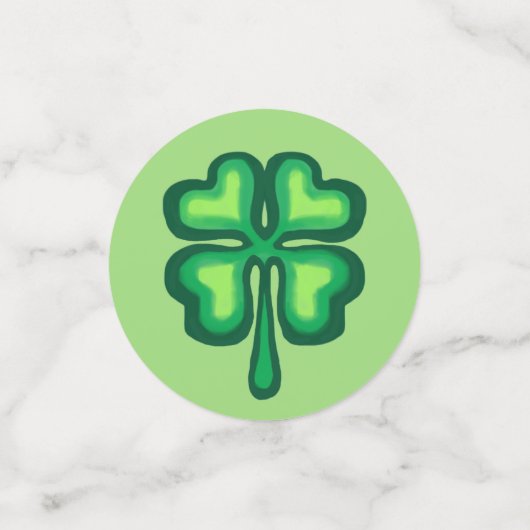 Sint Patrick's Day Succes van de Ierse groeten Confetti (Kleine voorkant)