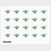 Sint Patrick's Day tekst met groene letters Vierkante Sticker (Vel)
